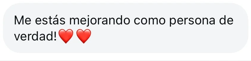 Mensaje de una alumna